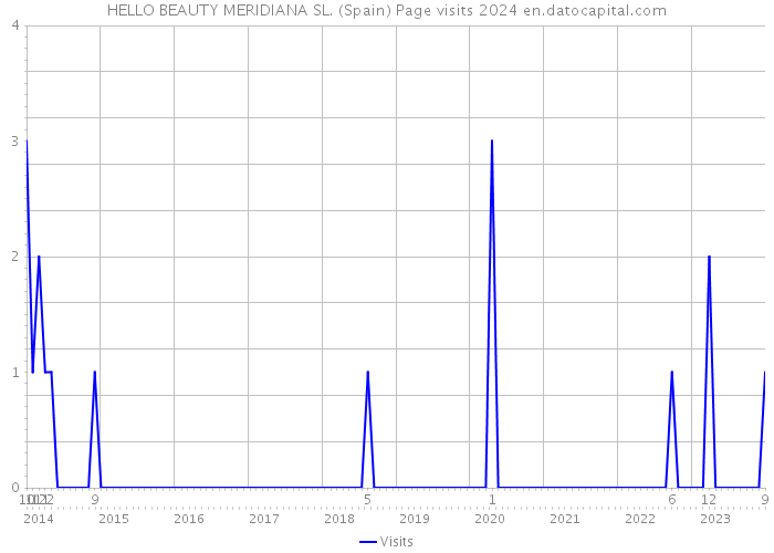 HELLO BEAUTY MERIDIANA SL. (Spain) Page visits 2024 