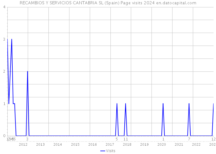 RECAMBIOS Y SERVICIOS CANTABRIA SL (Spain) Page visits 2024 