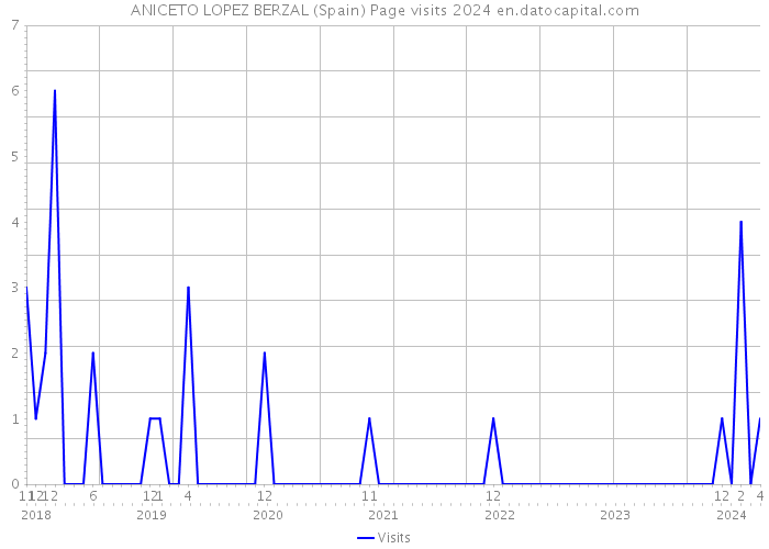 ANICETO LOPEZ BERZAL (Spain) Page visits 2024 