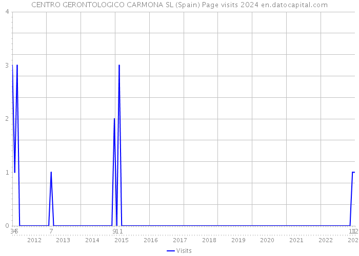 CENTRO GERONTOLOGICO CARMONA SL (Spain) Page visits 2024 