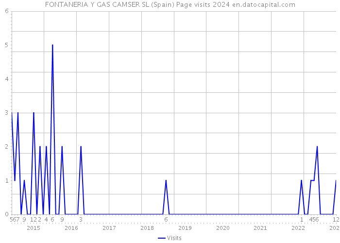 FONTANERIA Y GAS CAMSER SL (Spain) Page visits 2024 