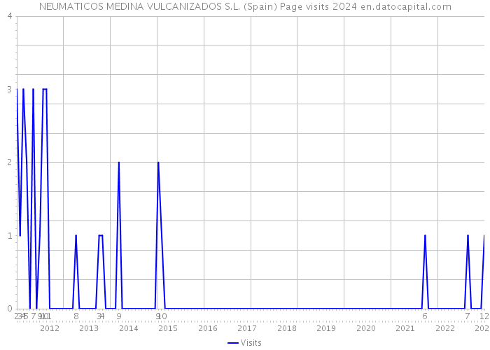 NEUMATICOS MEDINA VULCANIZADOS S.L. (Spain) Page visits 2024 