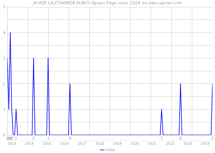 JAVIER GAZTAMBIDE RUBIO (Spain) Page visits 2024 