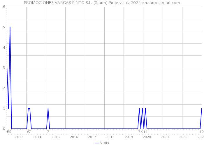 PROMOCIONES VARGAS PINTO S.L. (Spain) Page visits 2024 