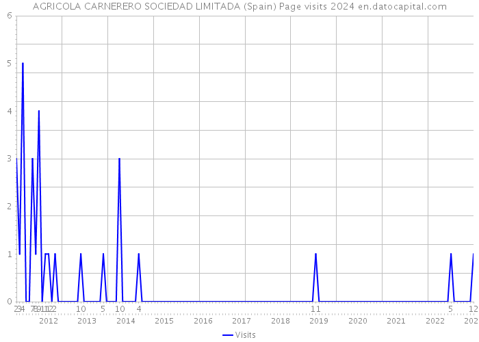 AGRICOLA CARNERERO SOCIEDAD LIMITADA (Spain) Page visits 2024 