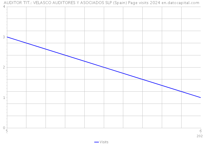 AUDITOR TIT.: VELASCO AUDITORES Y ASOCIADOS SLP (Spain) Page visits 2024 
