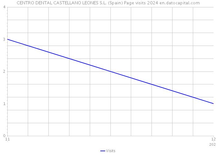 CENTRO DENTAL CASTELLANO LEONES S.L. (Spain) Page visits 2024 
