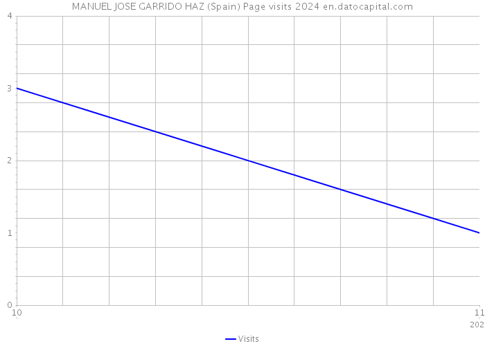 MANUEL JOSE GARRIDO HAZ (Spain) Page visits 2024 