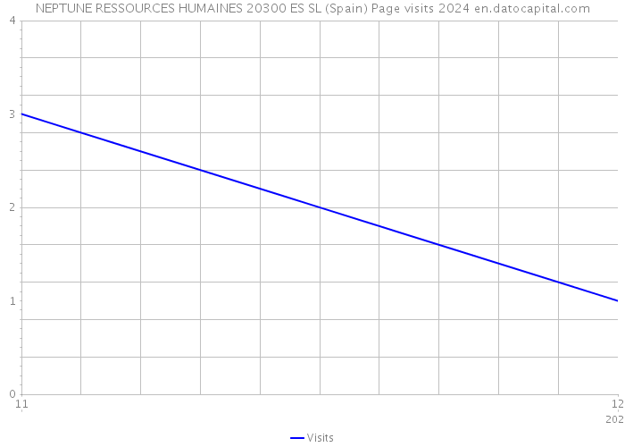 NEPTUNE RESSOURCES HUMAINES 20300 ES SL (Spain) Page visits 2024 