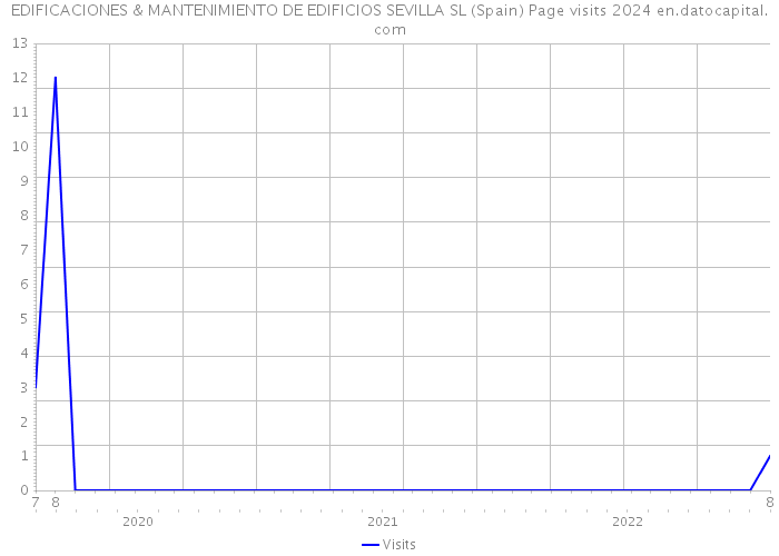 EDIFICACIONES & MANTENIMIENTO DE EDIFICIOS SEVILLA SL (Spain) Page visits 2024 
