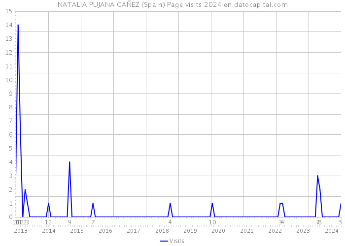 NATALIA PUJANA GAÑEZ (Spain) Page visits 2024 