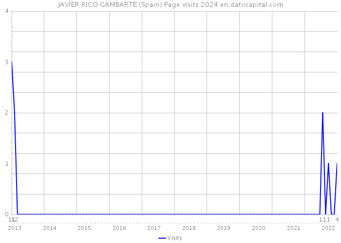 JAVIER RICO GAMBARTE (Spain) Page visits 2024 
