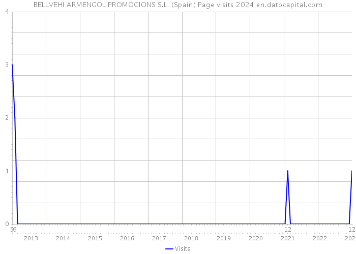 BELLVEHI ARMENGOL PROMOCIONS S.L. (Spain) Page visits 2024 