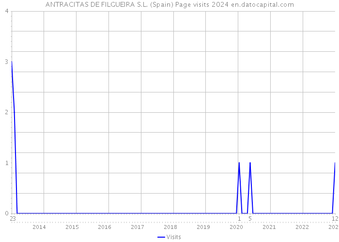 ANTRACITAS DE FILGUEIRA S.L. (Spain) Page visits 2024 