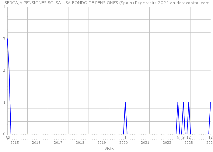 IBERCAJA PENSIONES BOLSA USA FONDO DE PENSIONES (Spain) Page visits 2024 