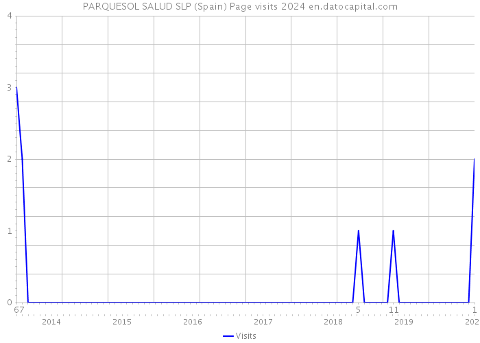 PARQUESOL SALUD SLP (Spain) Page visits 2024 