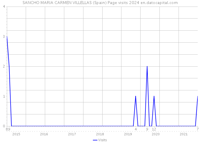 SANCHO MARIA CARMEN VILLELLAS (Spain) Page visits 2024 