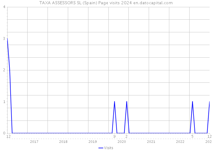 TAXA ASSESSORS SL (Spain) Page visits 2024 