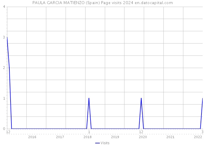 PAULA GARCIA MATIENZO (Spain) Page visits 2024 