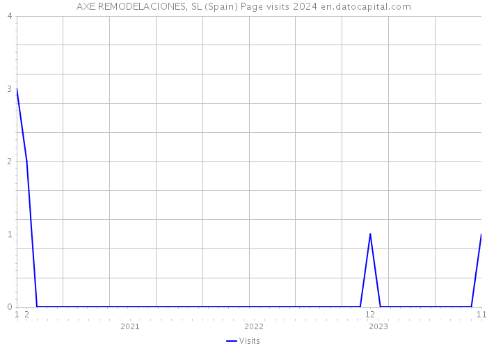 AXE REMODELACIONES, SL (Spain) Page visits 2024 