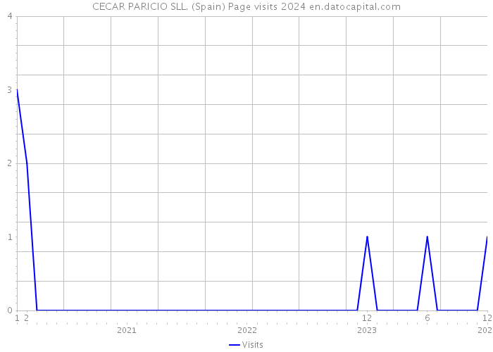 CECAR PARICIO SLL. (Spain) Page visits 2024 