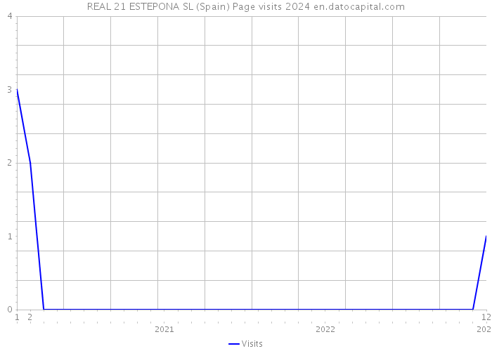 REAL 21 ESTEPONA SL (Spain) Page visits 2024 