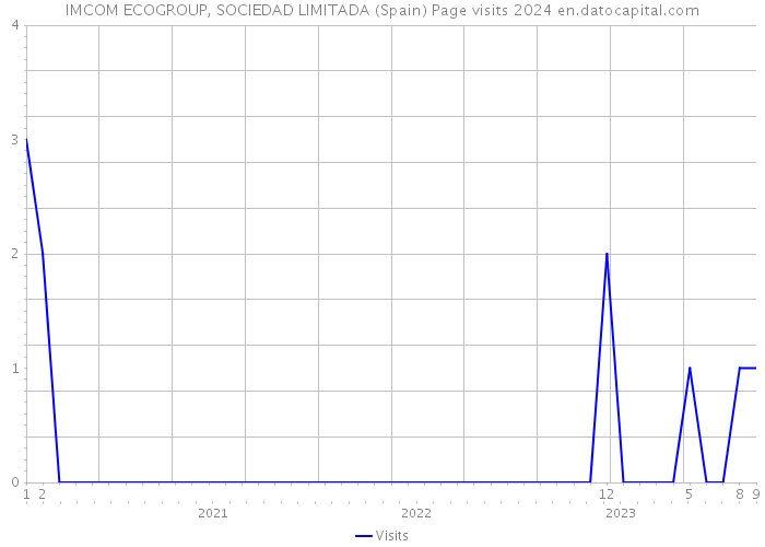 IMCOM ECOGROUP, SOCIEDAD LIMITADA (Spain) Page visits 2024 