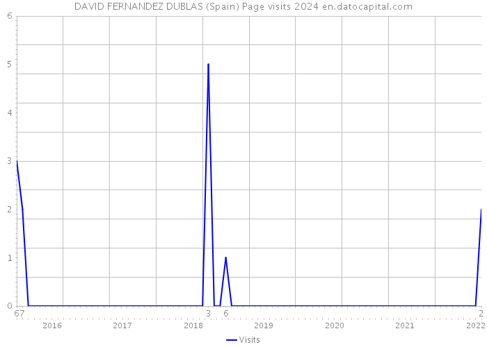 DAVID FERNANDEZ DUBLAS (Spain) Page visits 2024 