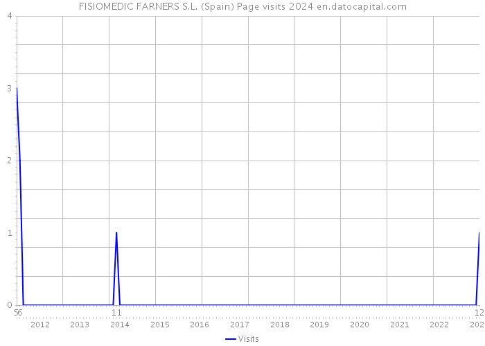 FISIOMEDIC FARNERS S.L. (Spain) Page visits 2024 