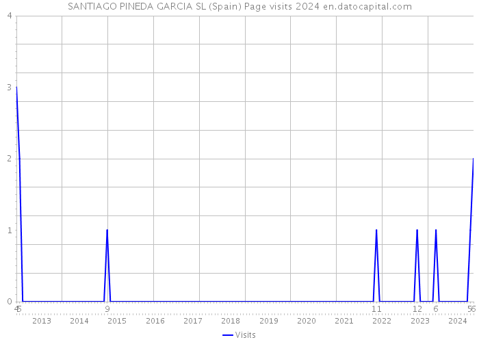 SANTIAGO PINEDA GARCIA SL (Spain) Page visits 2024 