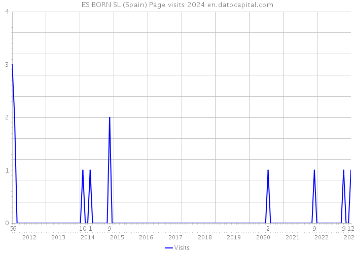 ES BORN SL (Spain) Page visits 2024 