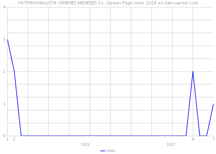 PATRIMONIALISTA GIMENEZ MENESES S.L. (Spain) Page visits 2024 
