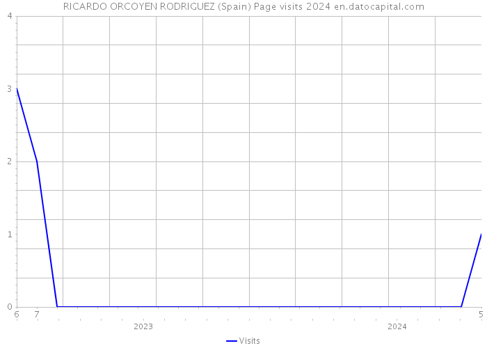 RICARDO ORCOYEN RODRIGUEZ (Spain) Page visits 2024 