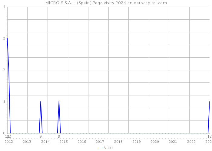 MICRO 6 S.A.L. (Spain) Page visits 2024 