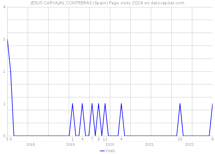 JESUS CARVAJAL CONTRERAS (Spain) Page visits 2024 