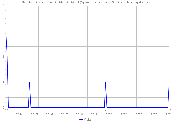 LORENZO ANGEL CATALAN PALACIN (Spain) Page visits 2024 