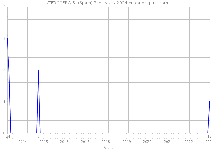 INTERCOBRO SL (Spain) Page visits 2024 