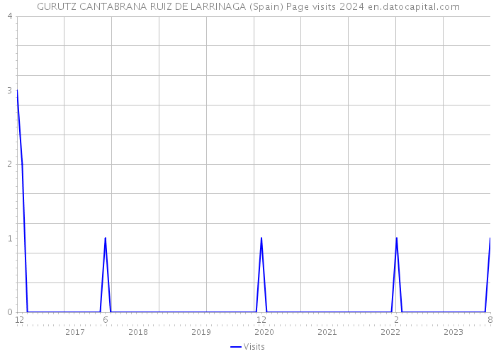 GURUTZ CANTABRANA RUIZ DE LARRINAGA (Spain) Page visits 2024 