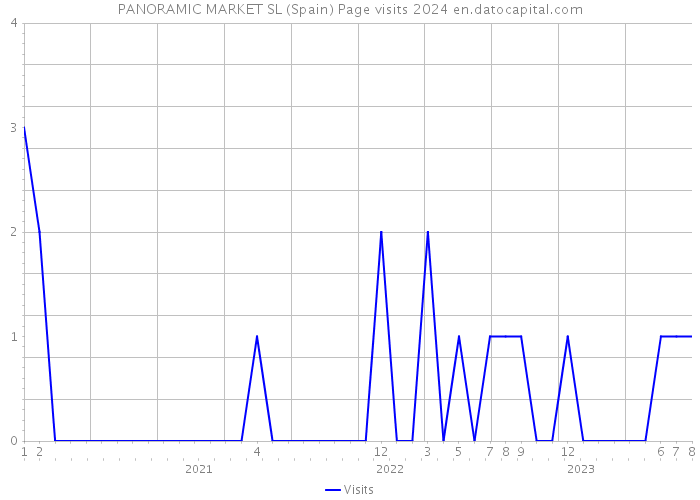 PANORAMIC MARKET SL (Spain) Page visits 2024 