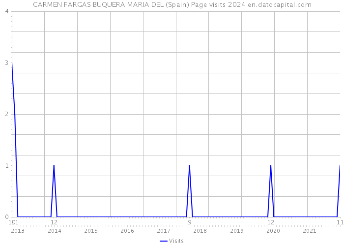 CARMEN FARGAS BUQUERA MARIA DEL (Spain) Page visits 2024 
