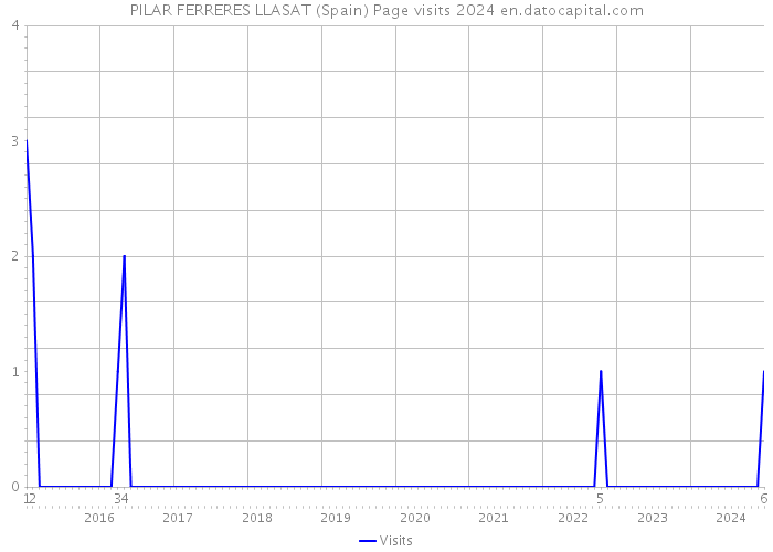 PILAR FERRERES LLASAT (Spain) Page visits 2024 