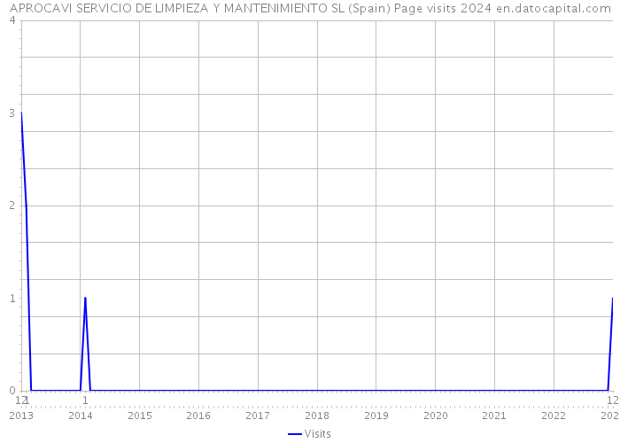 APROCAVI SERVICIO DE LIMPIEZA Y MANTENIMIENTO SL (Spain) Page visits 2024 