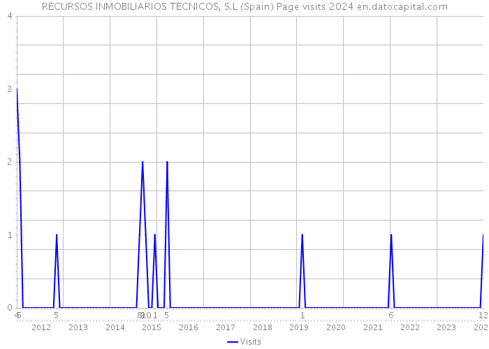 RECURSOS INMOBILIARIOS TECNICOS, S.L (Spain) Page visits 2024 