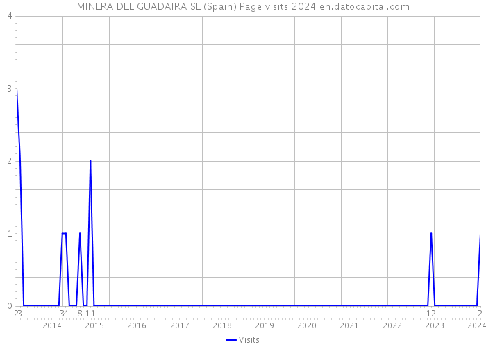 MINERA DEL GUADAIRA SL (Spain) Page visits 2024 
