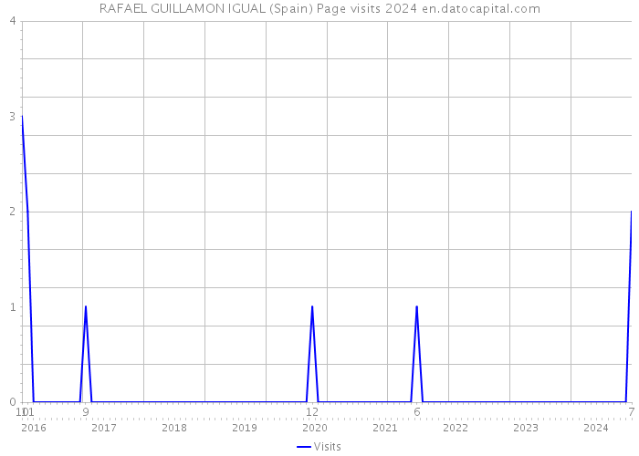 RAFAEL GUILLAMON IGUAL (Spain) Page visits 2024 