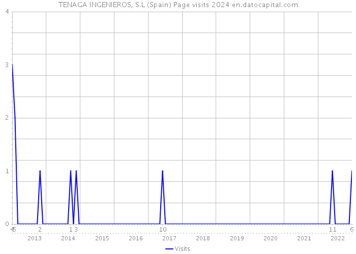 TENAGA INGENIEROS, S.L (Spain) Page visits 2024 