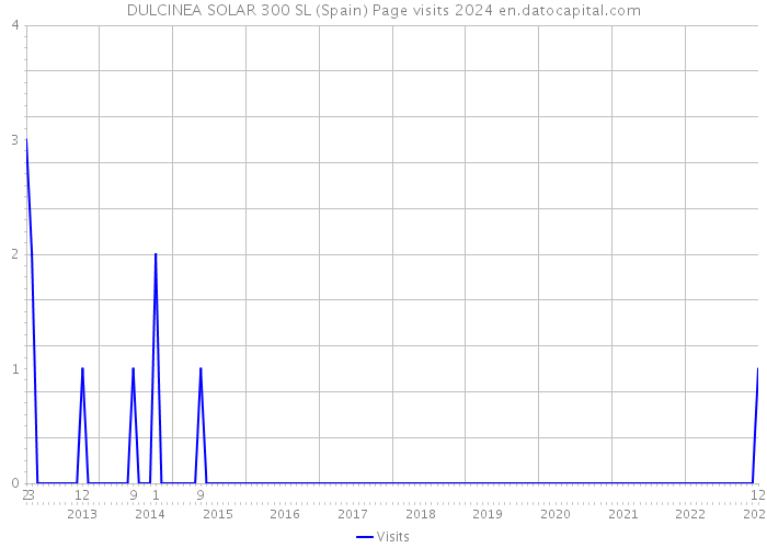DULCINEA SOLAR 300 SL (Spain) Page visits 2024 