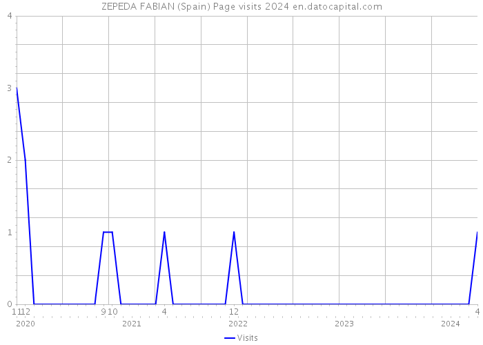 ZEPEDA FABIAN (Spain) Page visits 2024 