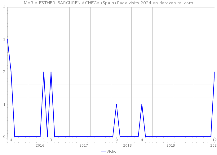 MARIA ESTHER IBARGUREN ACHEGA (Spain) Page visits 2024 