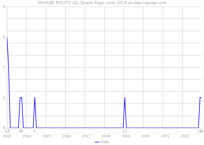MANUEL RISOTO GIL (Spain) Page visits 2024 